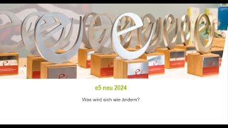 Webinar Wichtige Informationen zum neuen e5Kriterienkatalog ab 2024 von e5 Steiermark [upl. by Skelton]