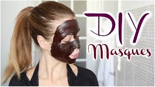 DIY n°8   4 Masques visage maison ♡ [upl. by Nazus]