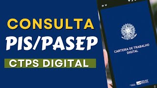 Consulta PIS PASEP PELA CARTEIRA DE TRABALHO DIGITAL [upl. by Grevera250]