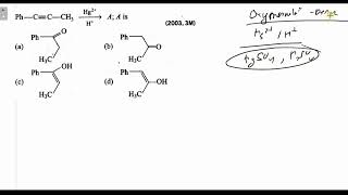 PhC≡CCH3 Hg2H  A A is [upl. by Nojel327]