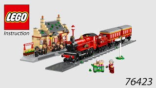 LEGO Instruction  Harry Potter  76423  Hogwarts Express Train Set with Hogsmeade Station [upl. by Ecinaj630]