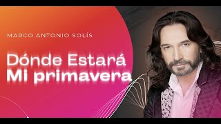 Marco Antonio Solís  Dónde estará mi primavera  Lyric video [upl. by Noraj]