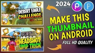 How To Make Free Fire Thumbnail In Pixellab  Free Fire Thumbnail Kaise Banaye Pixellab And Picsart [upl. by Anabahs]