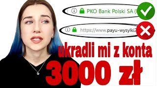 JAK DZIAŁAJĄ OSZUŚCI  ZOSTAŁAM OKRADZIONA Z 3000 ZŁ [upl. by Caressa]