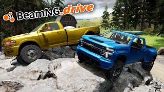 DID I CHEAT AT THIS OFFROAD DUALLY TRUCK CHALLENGE  BeamNGdrive MP [upl. by Irahc]