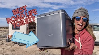 I Found the Best Roadlife Toilet  Trelino Composting Toilet Review [upl. by Inihor]