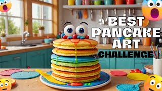 PANCAKE ART CHALLENGE [upl. by Enyr]