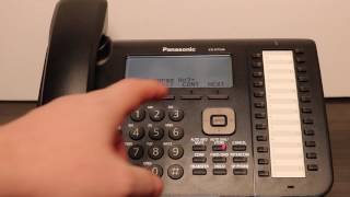 How To Program A One Touch Speed Dial on a Panasonic Digital Phone [upl. by Ecinom]