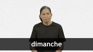 How to pronounce DIMANCHE in French [upl. by Sethrida555]