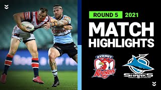 Roosters v Sharks Match Highlights  Round 5 2021  Telstra Premiership  NRL [upl. by Mcgaw]