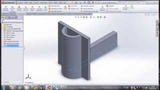 Aula 19  SolidWorks 2013 Superficies  Comando Extrudar superficie [upl. by Naamann]