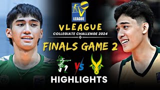 DLSU VS FEU Full Game Highlights  FINALS Game 2 🥇  VLeague Collegiate Challenge 2024 [upl. by Ynnoj]