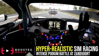 HYPERREALISTIC SIM RACING  Intense Podium Battle at Zandvoort [upl. by Elokin]