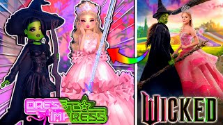 ONLY Being WICKED Characters In DRESS TO IMPRESS For The NEW MOVIE Elphaba amp Glinda  ROBLOX [upl. by Chicky229]