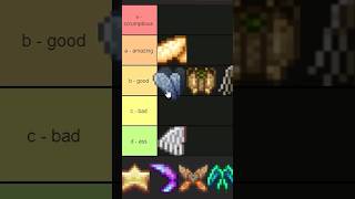 Terraria Wings Tier List terraria shorts [upl. by Busby]