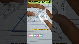 trisection of line segment construction mathshorts [upl. by Wack]