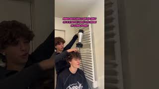 GABRIELE GRECO E IL TRUCCO PER I CAPELLI DI MATTIA CIVIDINO tiktok coppia couple perte webboh [upl. by Nnayecats714]