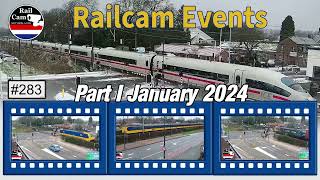 Railcam Events 283 Part I January 2024 [upl. by Johnna]