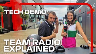 How Do F1 Teams Communicate Over A Race Weekend Albert Fabrega’s F1 TV Tech Demo  Cryptocom [upl. by Ahsiner31]