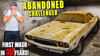 Cleaning a DISASTER quotBarn Findquot Dodge Challenger [upl. by Lyall]