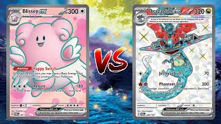 Pokemon TCG Live Blissey EX Joltik VS Dragapult EX Pidgeot EX [upl. by Ellett]