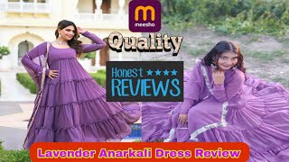 Lavender Anarkali Dress Review  Quality amp Comfort Check [upl. by Ettenajna]