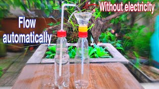 Make an automatic water fountain without using electricity from plastic bottles  T19V [upl. by Bruni]