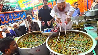 KARACHI JEELA Making 100 kg DESI GHEE CHOLAY  Lahori CHIKAR CHOLE Wala  Pakistan Food Street [upl. by Bowe388]