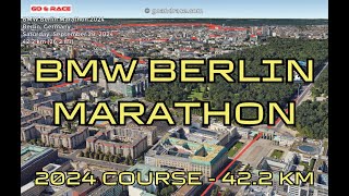 BMW Berlin Marathon 2024 fly over the marathon course [upl. by Etnuahc]