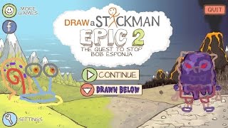 GAARY  BoB Esponja no Draw a Stickman Epic 2 1 [upl. by Eilis240]