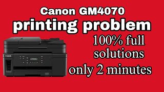 Canon gm4070 printing problem  Canon gm4070 printer 5200 error  Canon gm4070 blank page [upl. by Eciral]