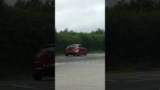 Modified Alfa Romeo mito accelerates leaving a car show awardwinner acceleration hothatch cars [upl. by Carbone]