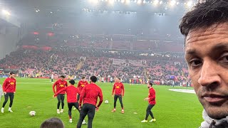 Liverpool v Bayer Leverkusen 40 fan footage 51124 match vlog [upl. by Kloman974]