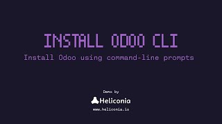 Install Odoo using CLI [upl. by Pearl]