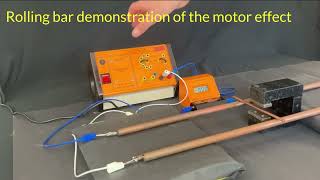 Rolling bar demonstration of the motor effect [upl. by Rudyard194]