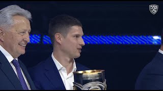 Vadim Shipachyov wins KHL Top Scorer Award for 20202021 season [upl. by Noillimaxam]