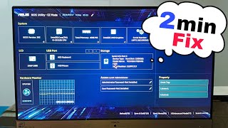 Fix  Asus Bios Utility Ez Mode Stuck Problem [upl. by Ontina]