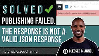 Publishing failed The response is not a valid JSON response  SOLVED [upl. by Fletch]