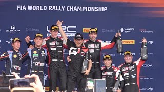 WRC Rally Finland 2023 Podium Ceremony [upl. by Silisav]