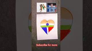 Jana Gana Mana 🇮🇳  National Anthem  Indian flag drawing independenceday 15august shorts [upl. by Kra143]