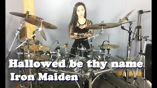 Iron Maiden  Hallowed be thy name drum cover by Ami Kim 26 [upl. by Ayhtnic73]