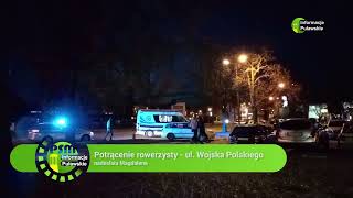 09 01 2024 Potrącenie rowerzysty  ul Wojska Polskiego [upl. by Ariada]