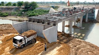 Incredible Processing New Road Connected To Bridge Operator Skills Dozer Pushing Stone [upl. by Vinia207]