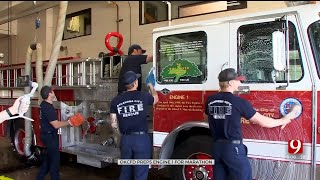 OKC Firefighters Get Engine 1 First Truck On Scene After Murrah Bombing Ready For Marathon [upl. by Ahsekad100]