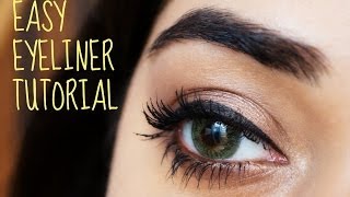 Easy Eyeliner Tutorial for Beginners  corallista [upl. by Lohman]