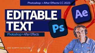 How To Edit Photoshop Text in After Effects [upl. by Ikcim321]