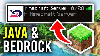 How To Make A Minecraft Java and Bedrock Server For Free  Full Guide [upl. by Gilson]