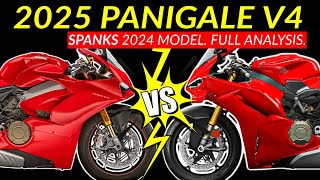 2025 Ducati Panigale V4 vs 2024 Panigale  Which is Better  Full Analysis [upl. by Melleta641]