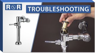 Troubleshooting an American Standard Manual Flushometer  Repair and Replace [upl. by Nibroc]