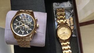 Chenxi 15 VS 275 Michael kors gold watch mk Lexington comparison [upl. by Robinette]